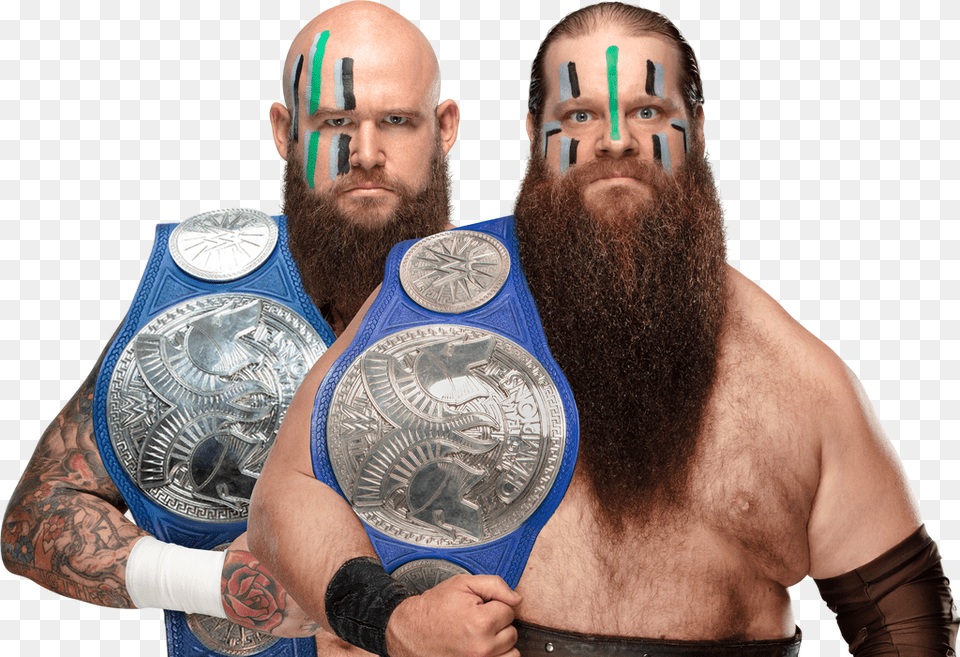 Picture War Raiders Nxt Tag Team Champions, Head, Beard, Face, Person Png Image