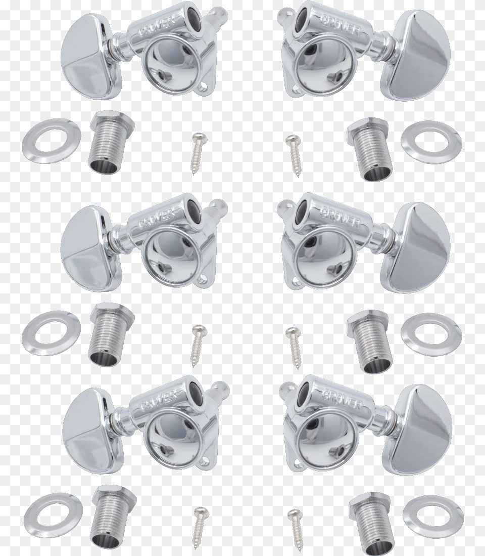 Pictured Chrome Grover Rotomatic Tuning, Indoors, Machine, Screw, Gun Png Image