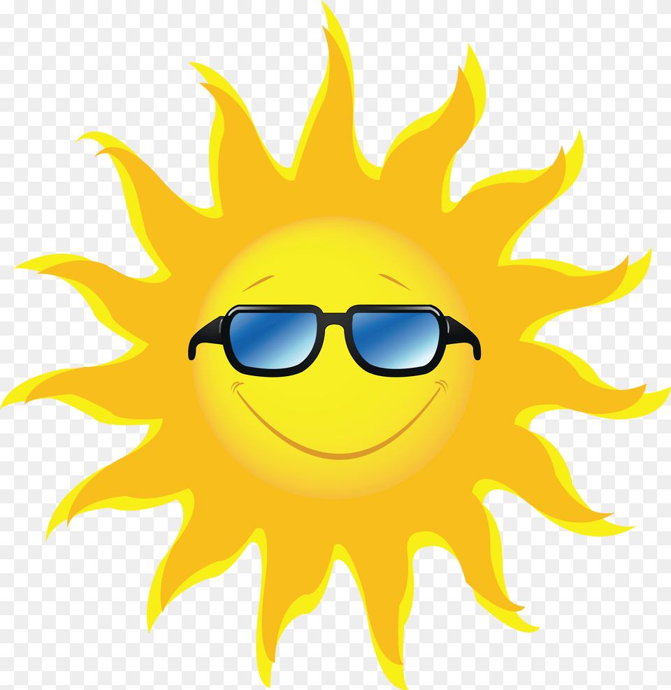 Pictures Cute Sun Glasses Sun With Glasses Clipart, Accessories, Sunglasses, Nature, Outdoors Free Png Download
