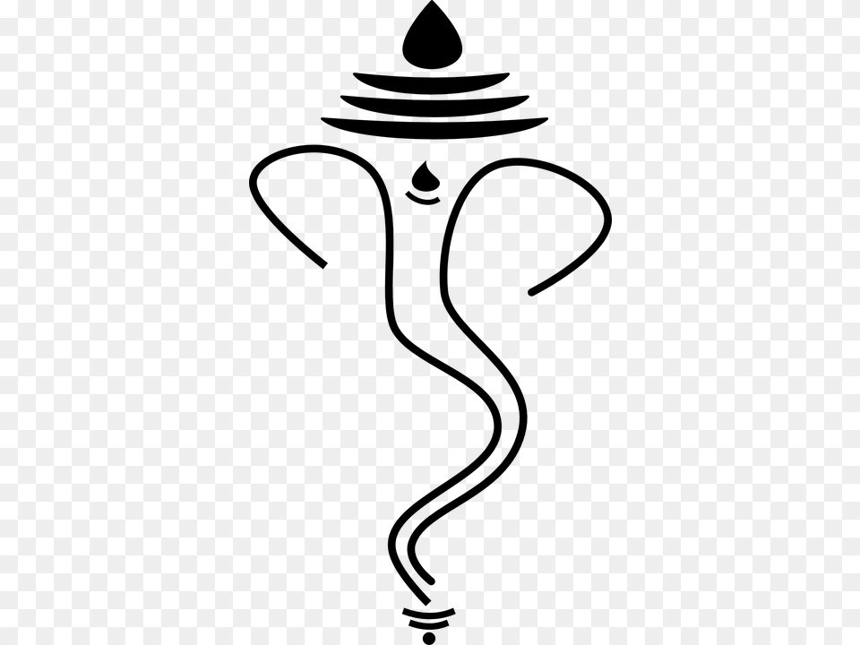 Pictures Ganesh Line Art, Gray Free Transparent Png