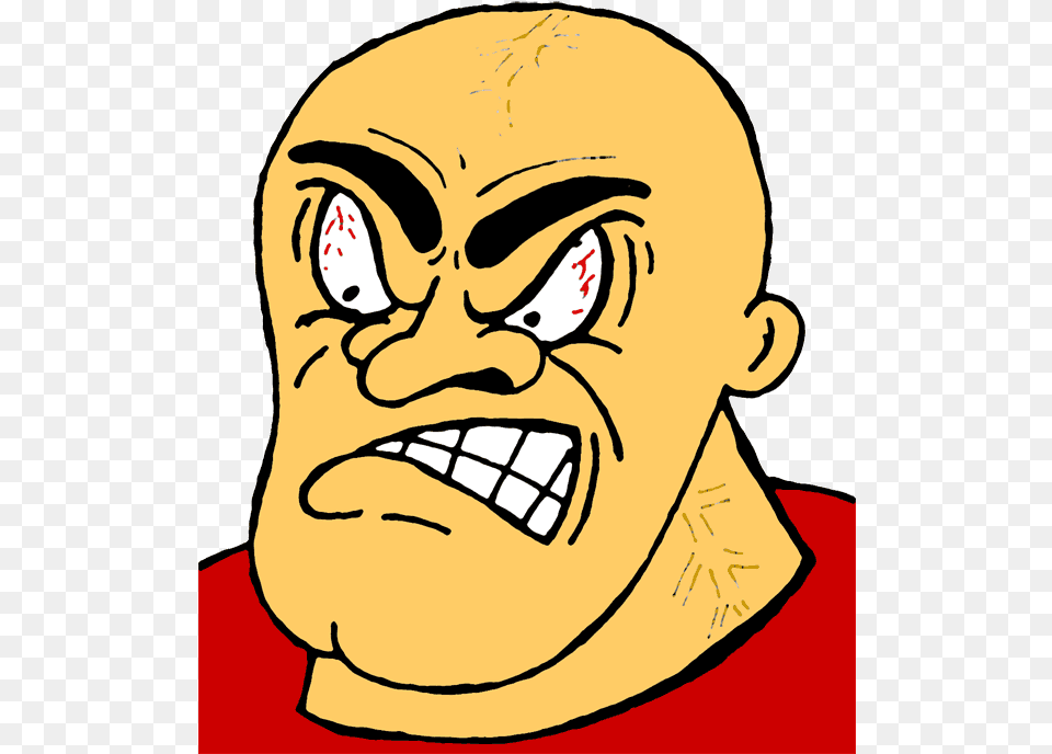 Pictures Of Angry People Download Angry Cartoon Transparent, Head, Person, Adult, Face Free Png