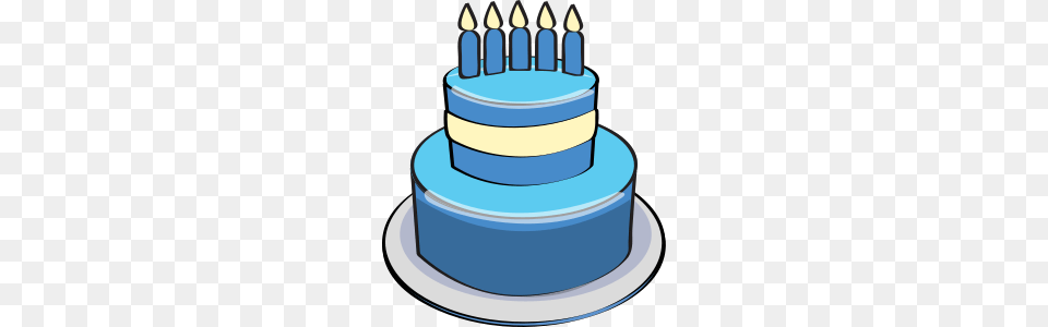 Pictures Of Blue Birthday Cake Clipart, Birthday Cake, Cream, Dessert, Food Png