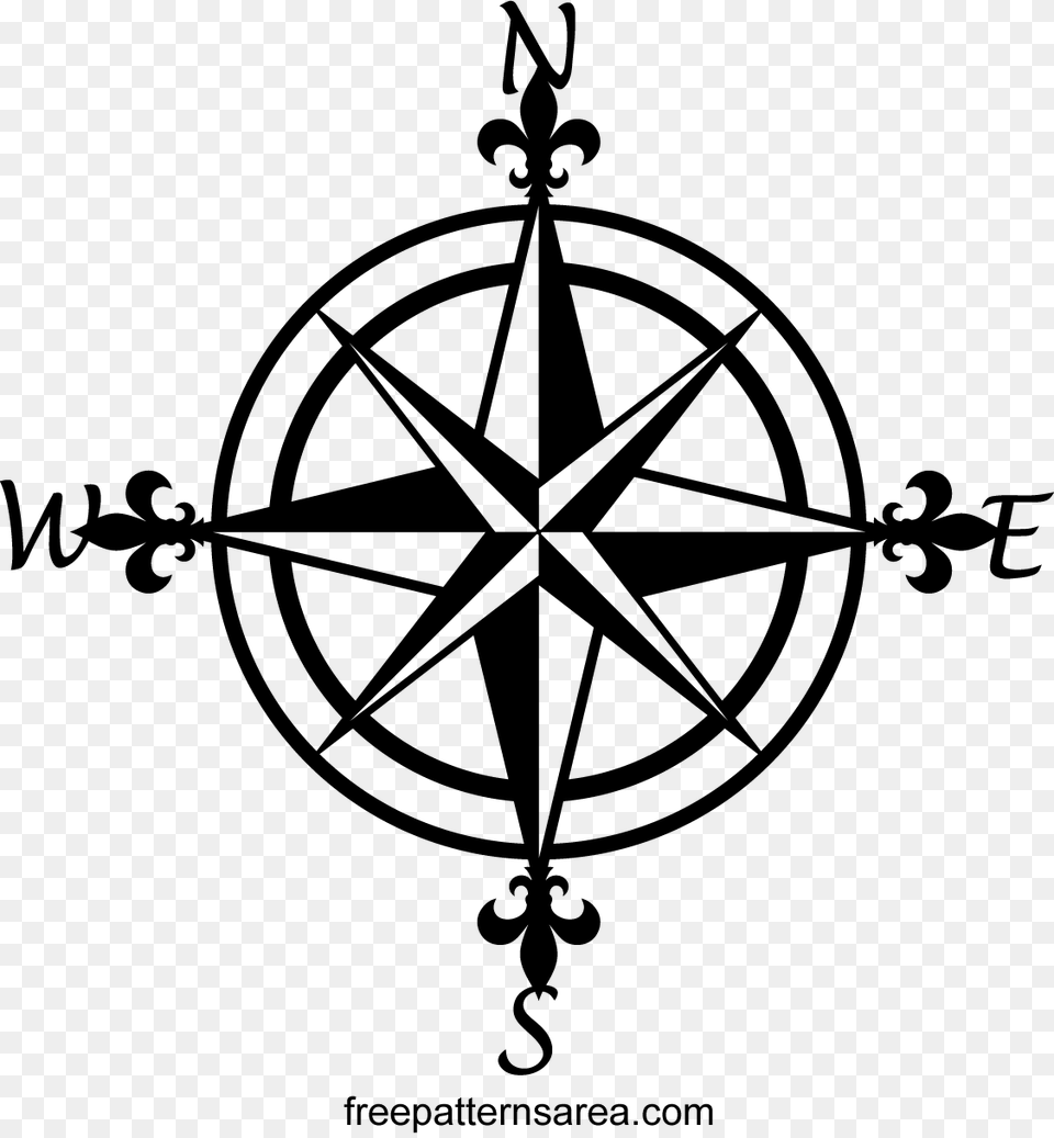 Pictures Of Compass Rose Compass Rose Transparent, Gray Png Image
