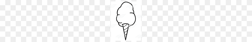 Pictures Of Cotton Candy Black And White, Cream, Dessert, Food, Ice Cream Png Image