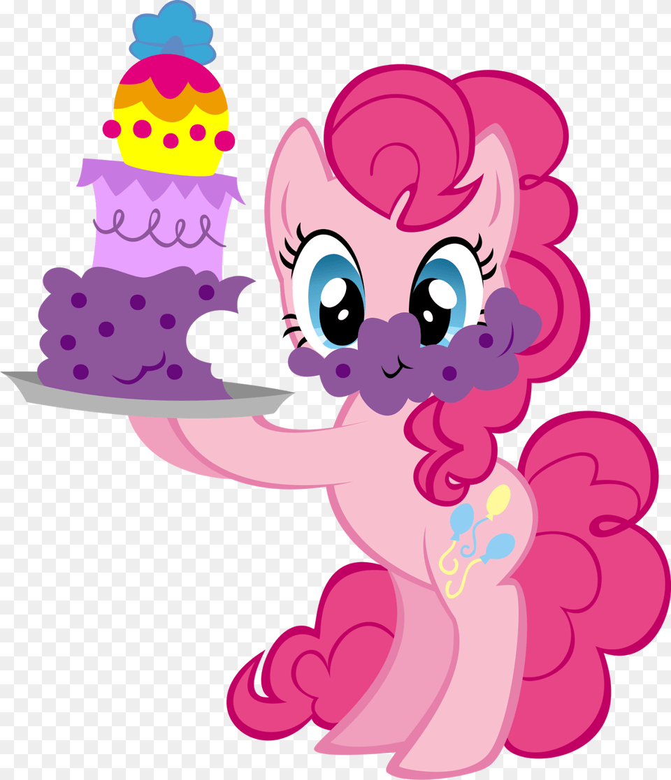 Pictures Of Pinkie Pie From My Little Pony, Birthday Cake, Cake, Cream, Dessert Free Png
