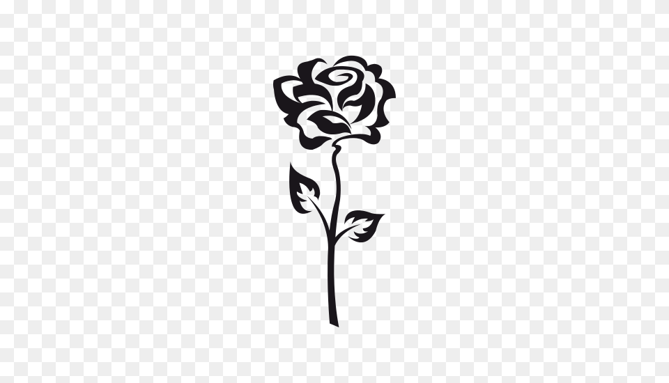 Pictures Of Rose Flower Silhouette, Stencil, Plant, Art, Drawing Png
