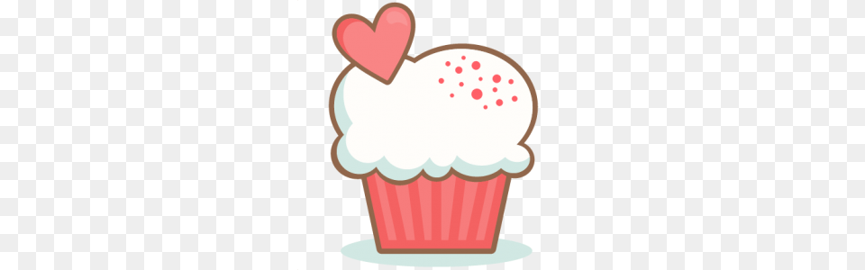 Pictures Of Valentine Cupcake Clipart, Cake, Icing, Food, Dessert Free Png Download