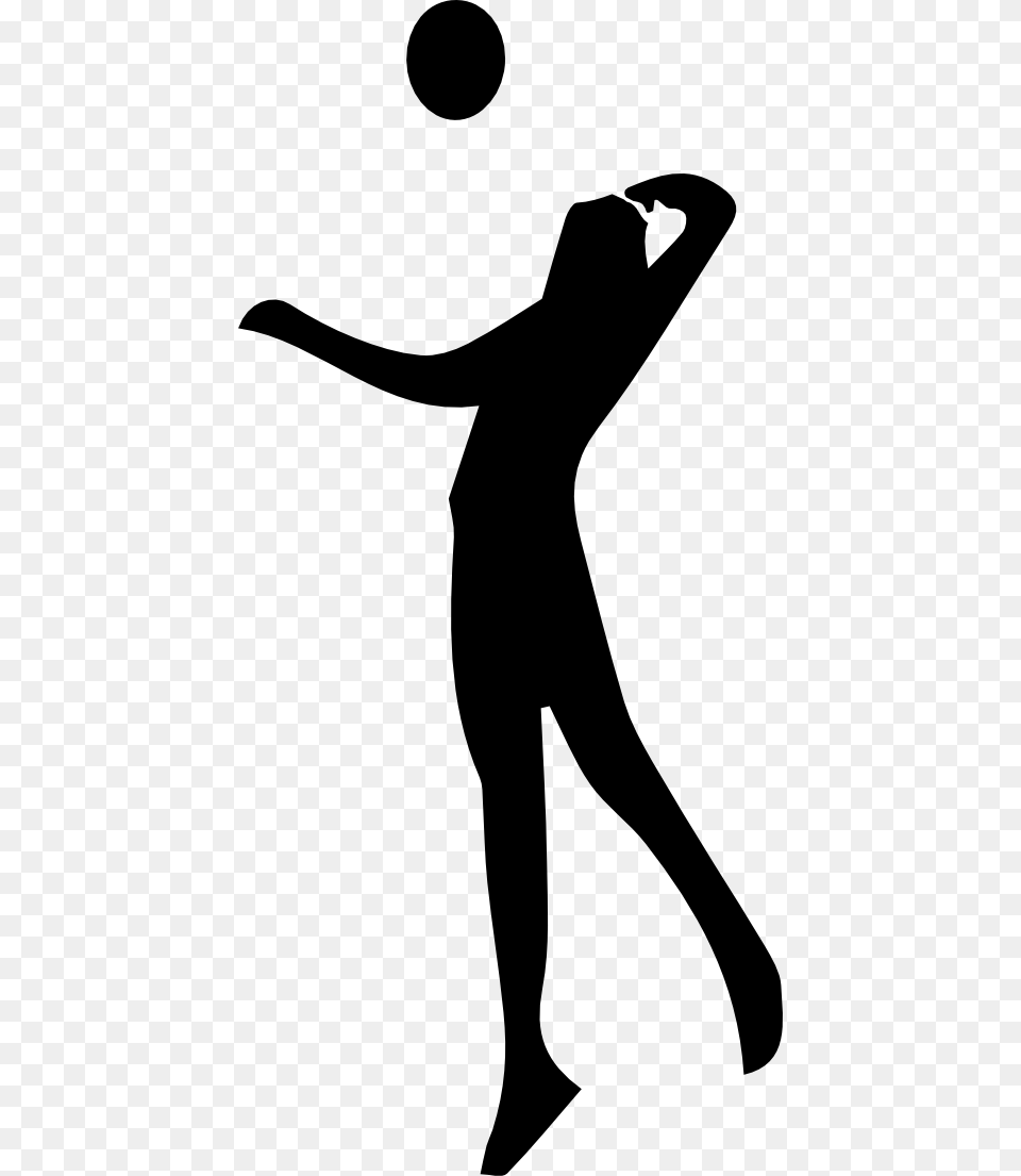 Pictures Of Volleyball Balls, Silhouette, Stencil, People, Person Png Image