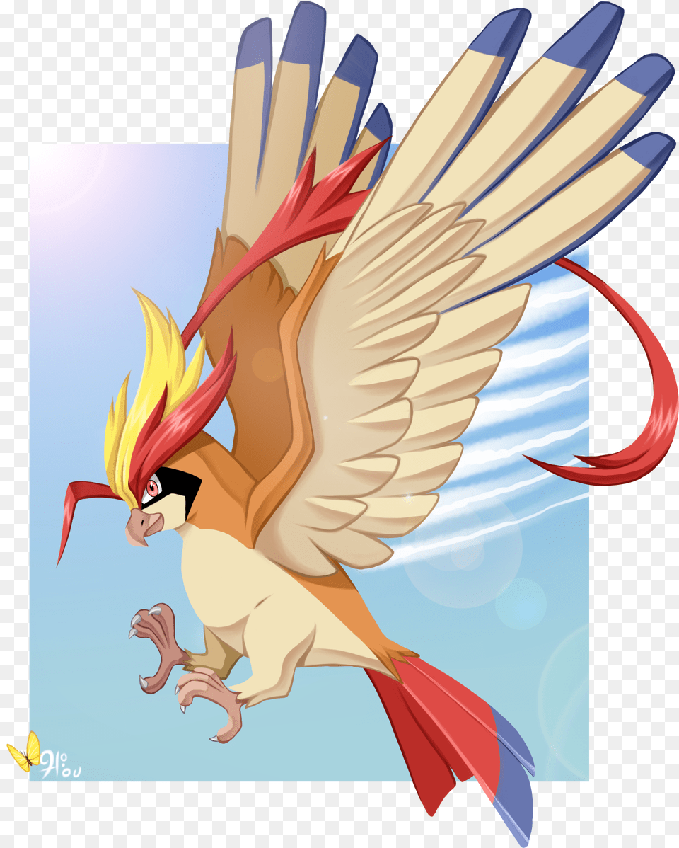 Pidgeotmegaswoop Illustration, Animal, Fish, Sea Life, Shark Free Png Download