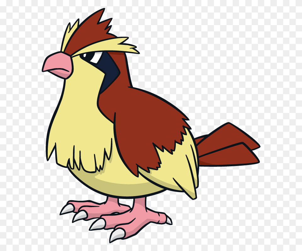 Pidgey Pokemon Character Vector Art Vector Silhouette, Animal, Beak, Bird Png Image