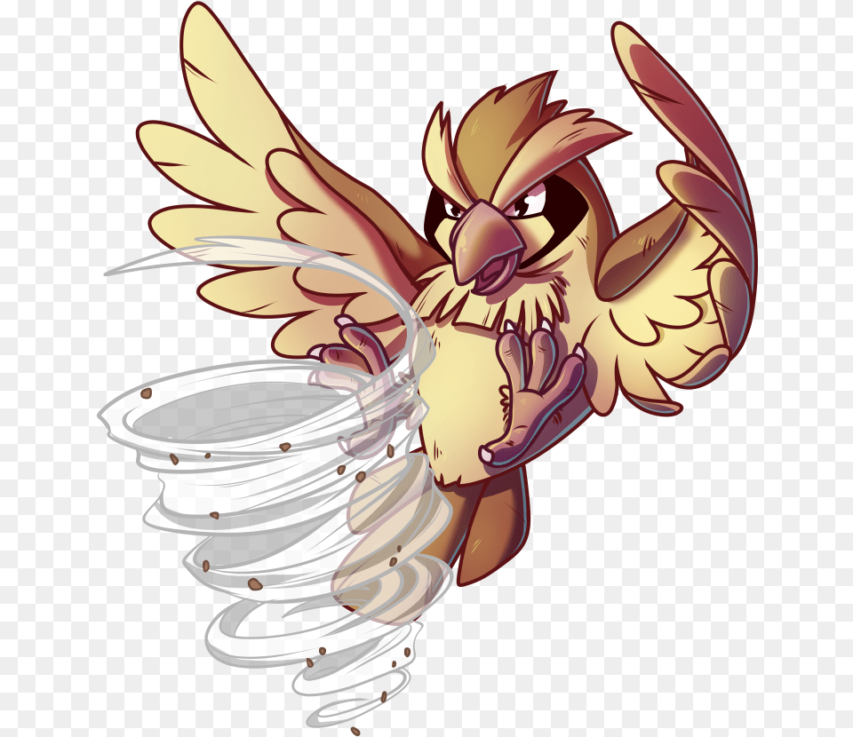 Pidgey Used Gust Game Art Hq Pokemon Tribute By Magnastorm Pidgey, Book, Comics, Publication, Animal Free Png