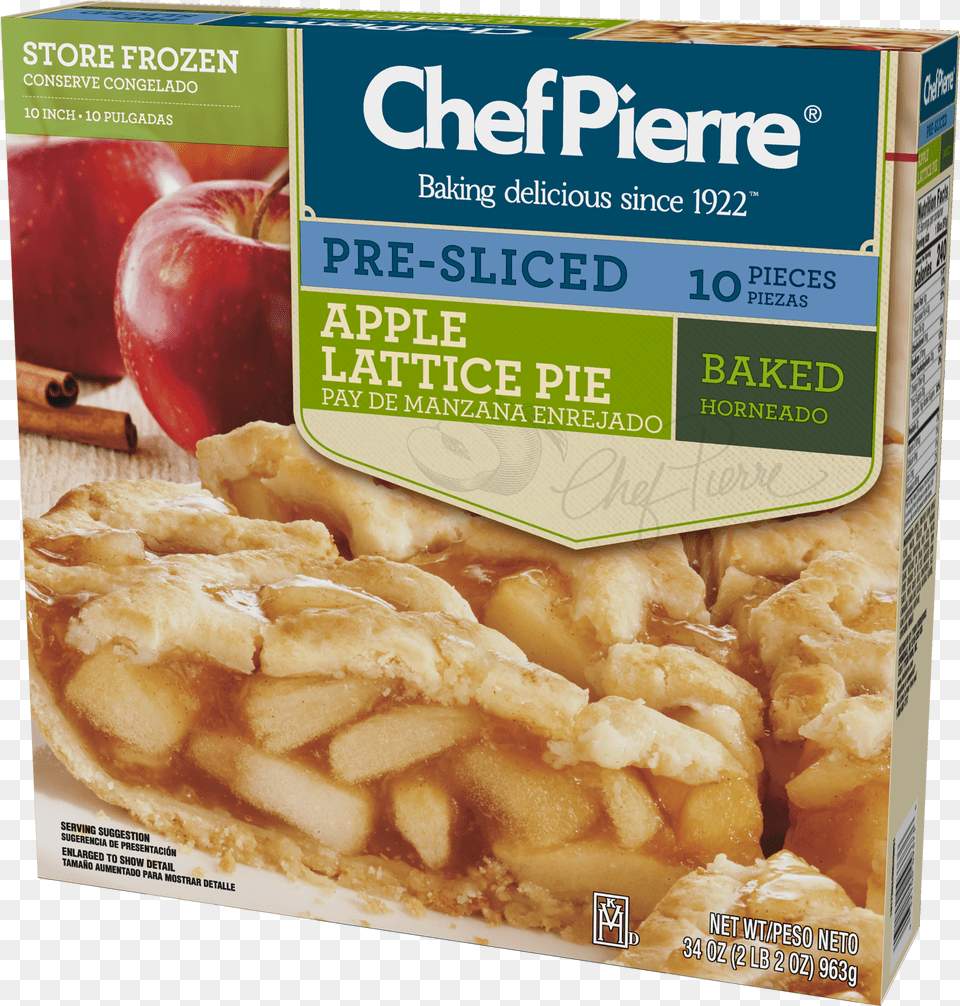 Pie Apple 10 Slice Pre Bake Diet Food Free Png