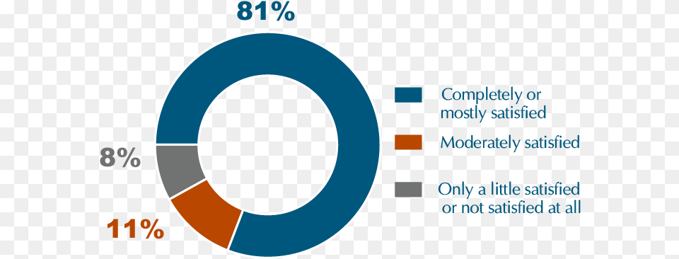 Pie Chart Showing That 81 Percent Of Respondents Were Circle, Pie Chart Free Png Download