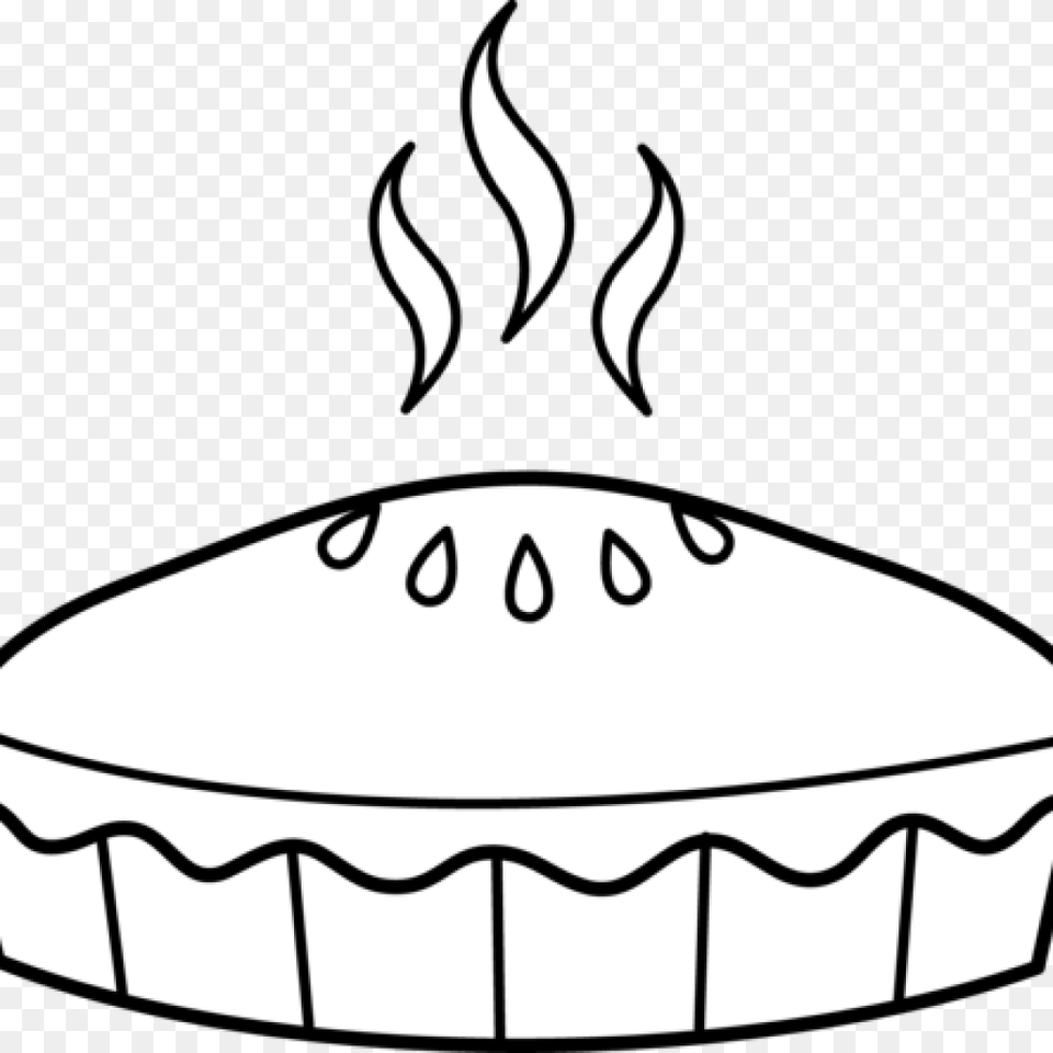 Pie Clipart Camping Clipart Hatenylo Apple Pie Clipart Black And White, Fire, Flame, Stencil Free Png Download