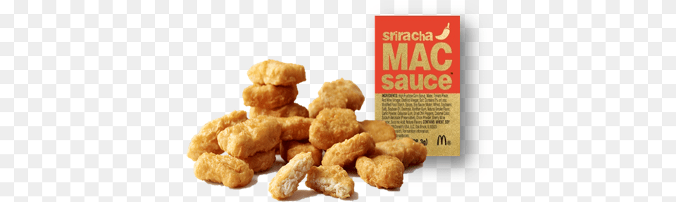 Piece Chicken Mcnuggets And Sriracha Mac Dipping Mcdonald39s Signature Sriracha Sauce, Food, Fried Chicken, Nuggets Free Transparent Png