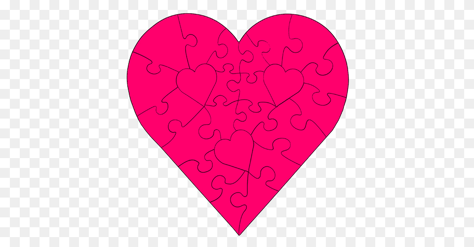 Piece Heart Shaped Puzzle Free Transparent Png