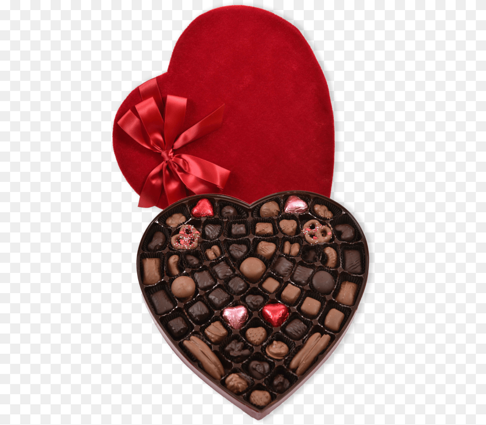 Piece Milk And Dark Chocolate Valentine39s Day Assortment Honmei Choco, Symbol, Love Heart Symbol, Dessert, Food Png Image