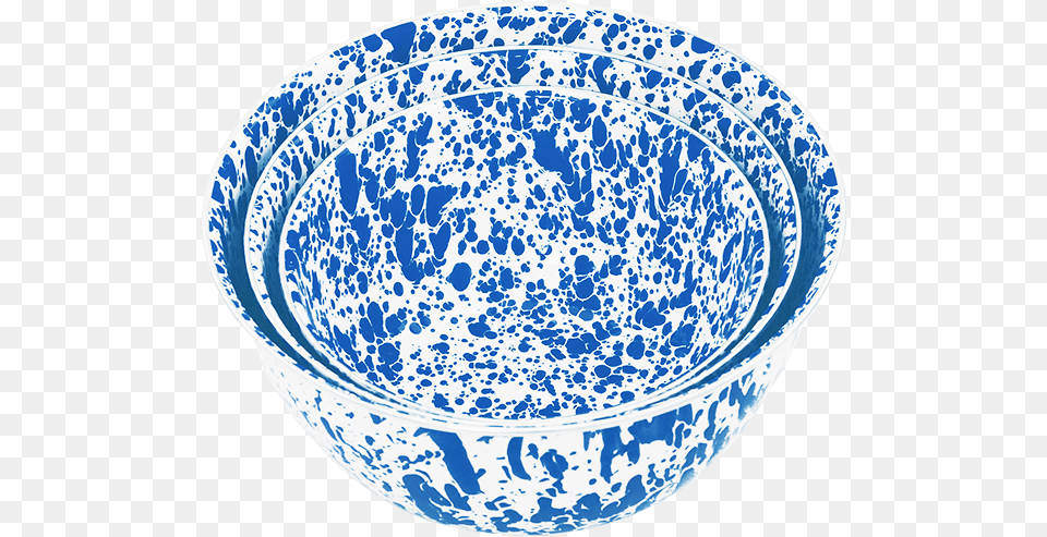 Piece Mixing Bowl Set Blue Marble Bowl, Art, Porcelain, Pottery, Plate Free Png