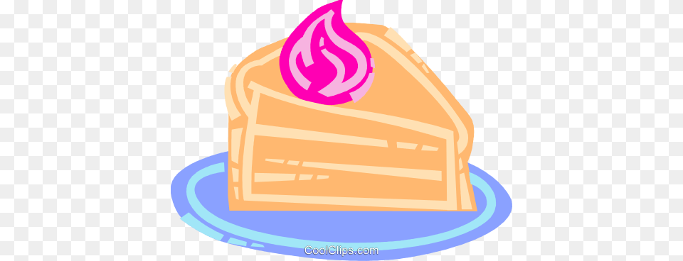 Piece Of Cake With Whipped Cream Royalty Free Vector Clip Art, Dessert, Food, Pastry, Icing Png