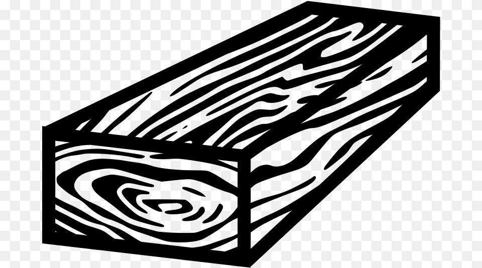 Piece Of Wood Black And White, Gray Png