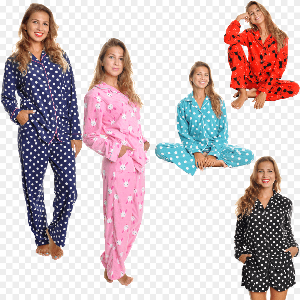 Piece Pajama Set, Adult, Person, Woman, Female Free Png Download