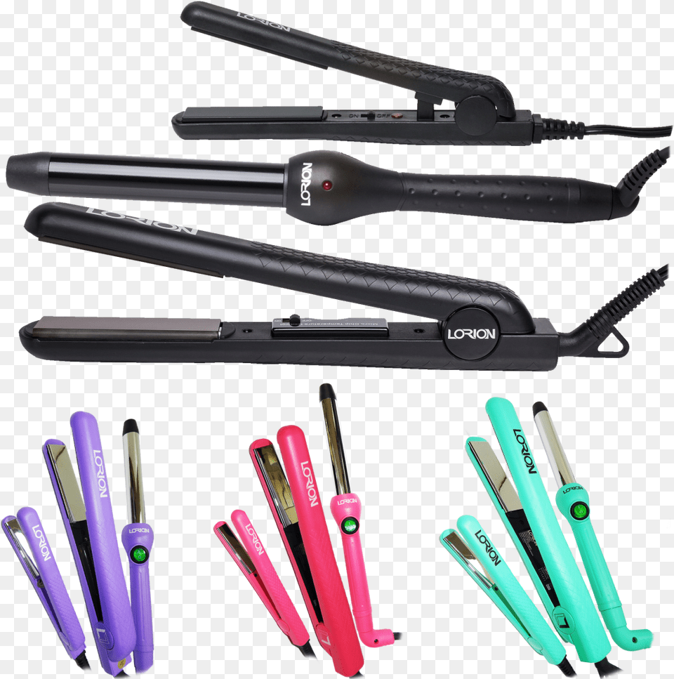 Piece Salon Grade Hair Tool Set By Lorion With 2 Hair Iron, Device, Screwdriver, Gun, Weapon Free Png