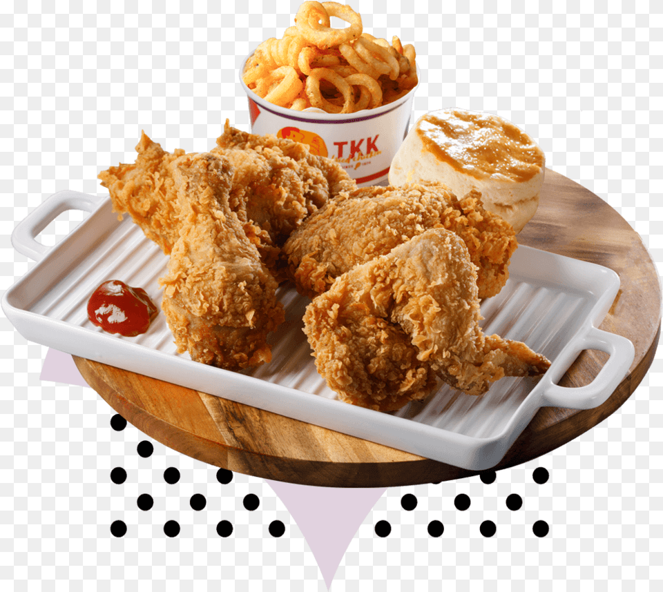 Pieces Chicken Large Crispy Fried Chicken, Food, Fried Chicken, Ketchup, Bread Free Png Download