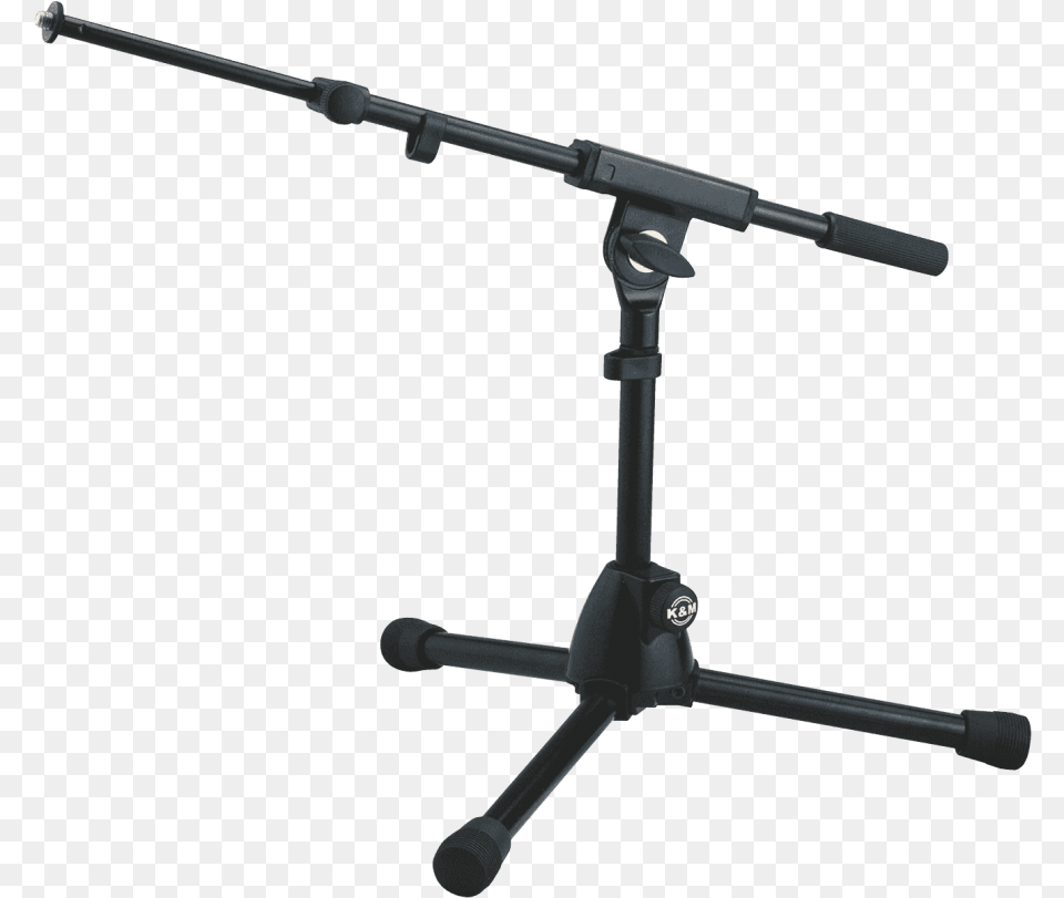 Pied Mic Bas Perche Telesc Kampm Microphone Stand, Electrical Device, Furniture, Gun, Weapon Png Image