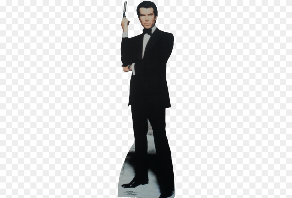 Pierce Brosnan Bond Silhouette Pierce Brosnan As James Bond Lifesize Cardboard Cutout, Clothing, Tuxedo, Suit, Formal Wear Free Png Download