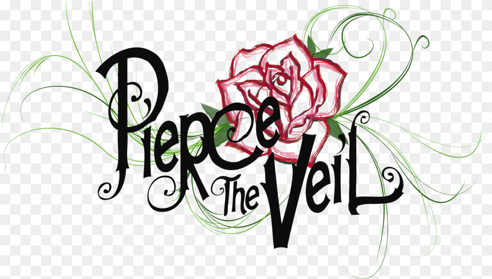 Pierce The Veil Logo Pierce The Veil Logo, Art, Floral Design, Graphics, Pattern Free Transparent Png