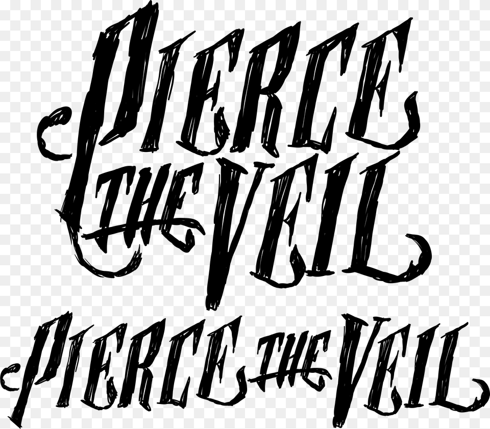 Pierce The Veil Logo Pierce The Veil Misadventures Tour, Gray Free Png