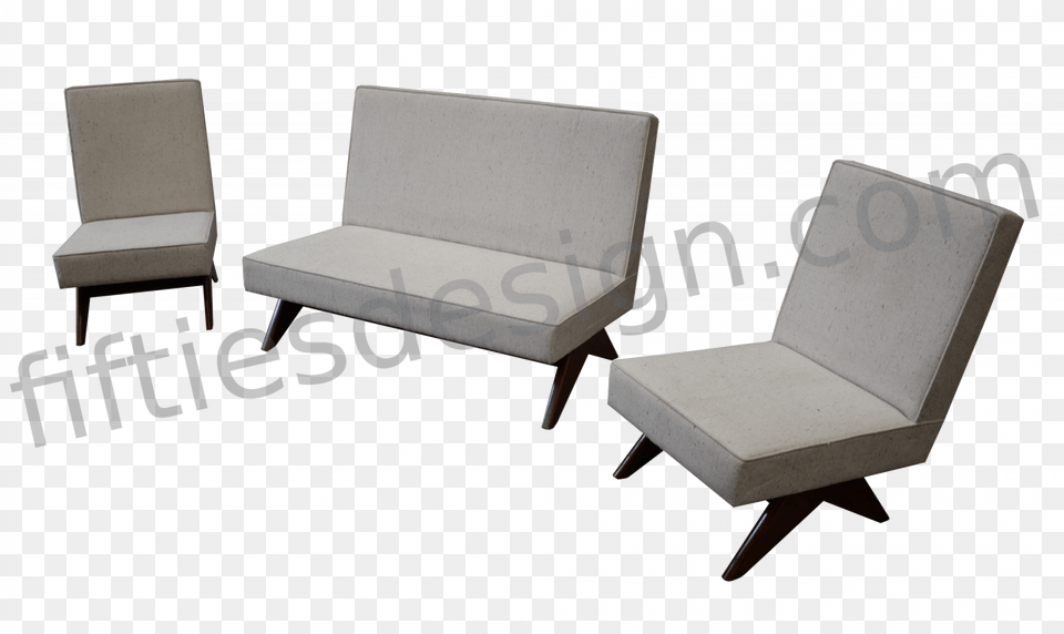 Pierre Jeanneret Sofa Set Chair, Furniture, Couch Png Image