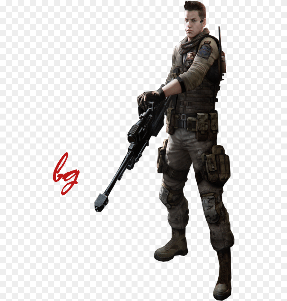 Piers Nivans Render By Badgirl5 Resident Evil 6 Piers, Weapon, Firearm, Person, Man Free Png Download