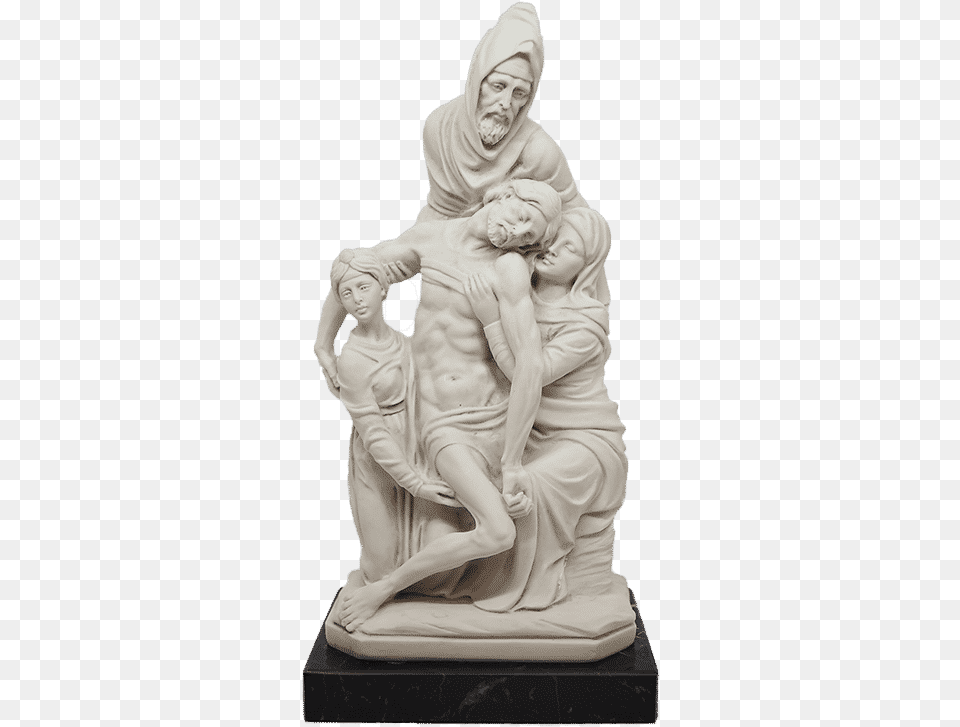 Pieta Bandini Di Michelangelo Stone Carving, Art, Person, Sculpture Png