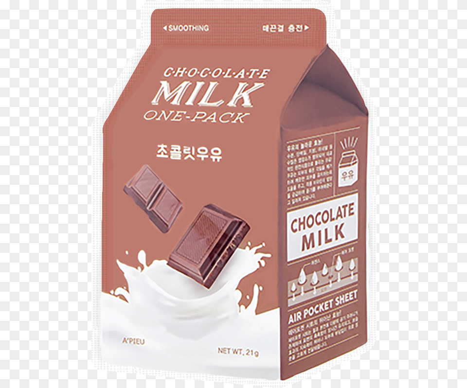 Pieu Chocolate Milk One Pack, Dessert, Cocoa, Food, Sweets Png Image