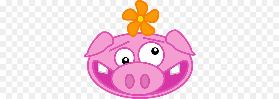 Pig Purple, Disk, Piggy Bank Png