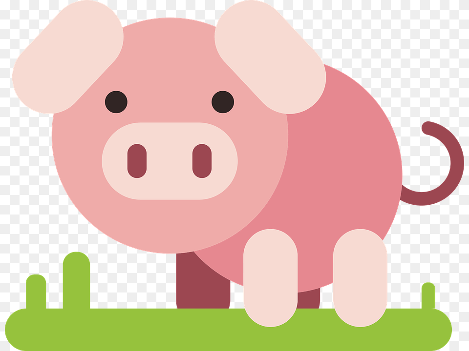 Pig Animal Comic Vector Graphic Pixabay Hogs And Kisses Cute And Funny Pun Pig Quote Piglet, Mammal, Piggy Bank, Bear, Wildlife Free Transparent Png