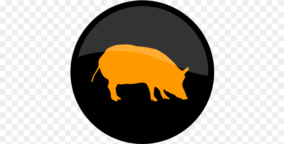 Pig Animal Icon Of Buttons Domestic Pig, Boar, Hog, Mammal, Wildlife Free Png Download