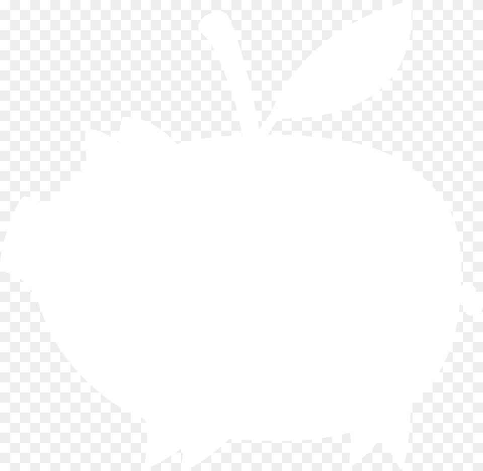 Pig Apple Video Production Cost Reduction White Icon, Stencil, Piggy Bank, Food, Fruit Free Png