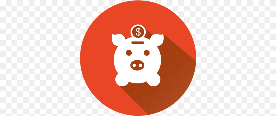 Pig Bank Circle Icon Love Accounting, Piggy Bank Png Image