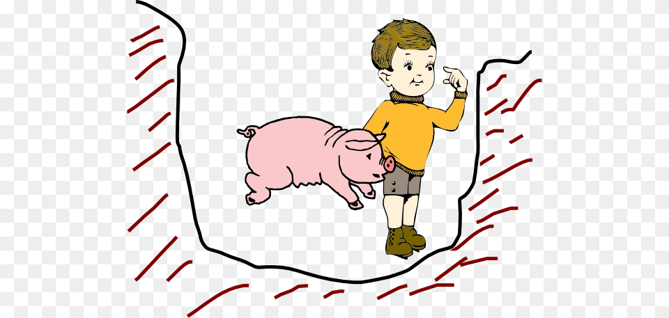 Pig Bit Kid Clip Art, Baby, Person, Animal, Mammal Png Image