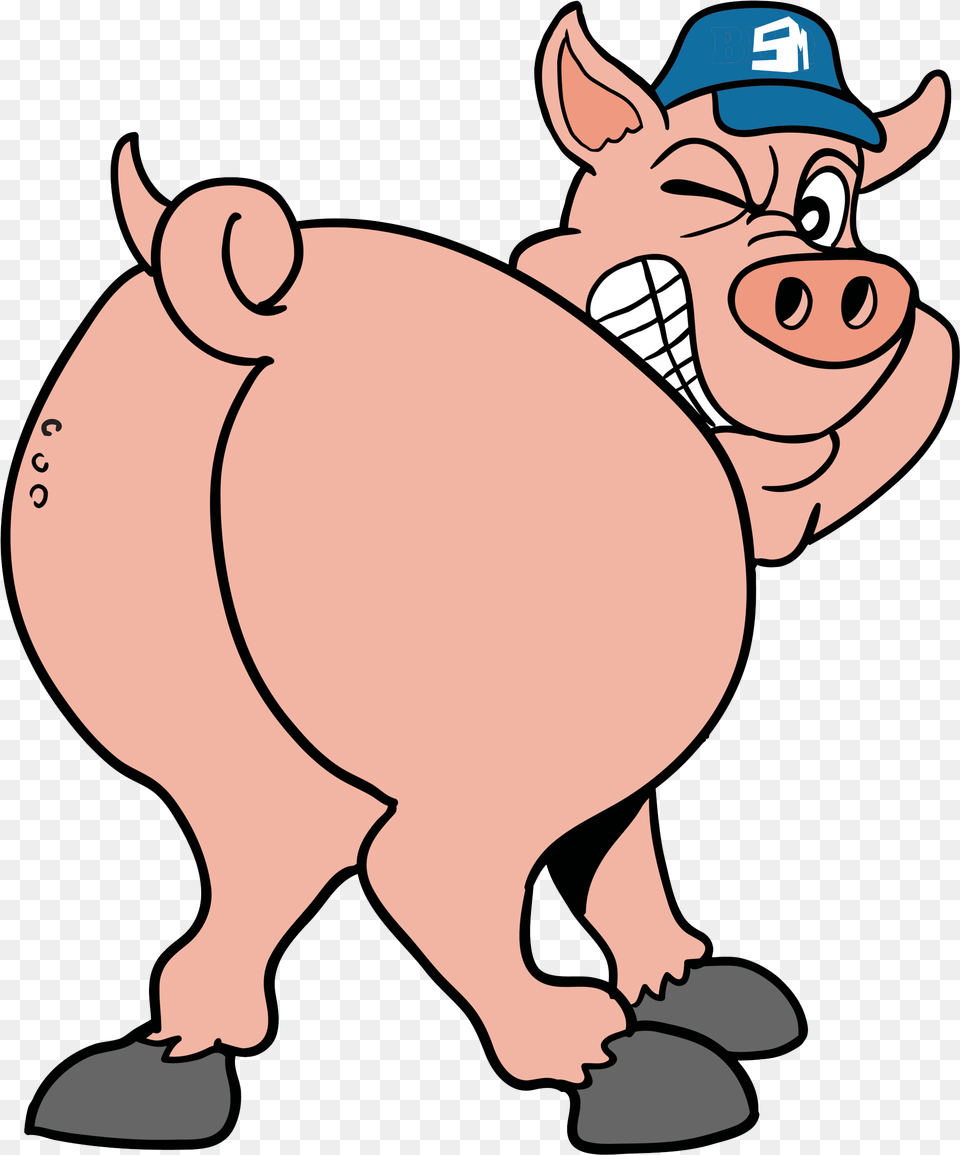 Pig Butt Svg Library Cartoon Pig Butt, Animal, Mammal, Baby, Person Png