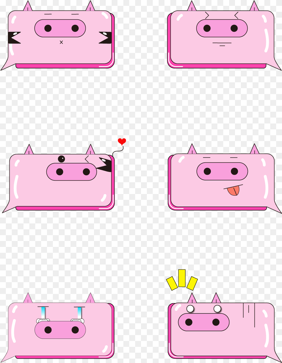 Pig Cartoon Bubble Box Dialog And Vector Vector Graphics, Bag, Accessories, Handbag, Electronics Png Image