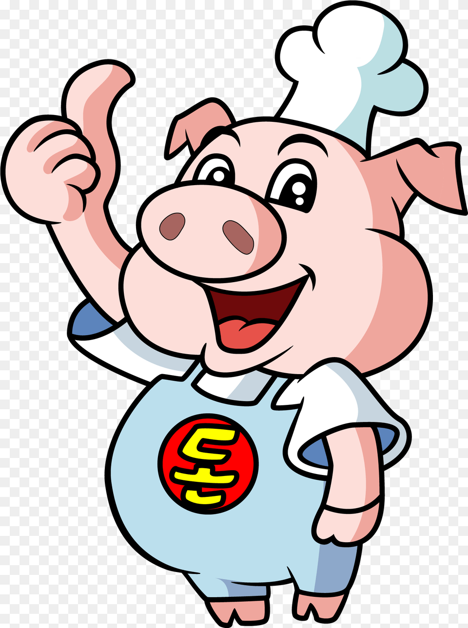 Pig Cartoon Cook Transparent Pig Chef Vector, Baby, Person, Face, Head Png