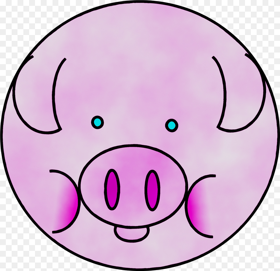 Pig Clipart Background Pig Icon, Purple, Sphere, Disk Png Image