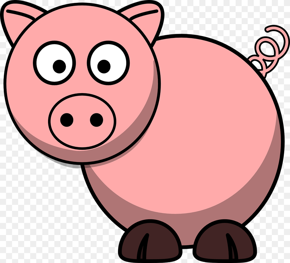 Pig Clipart Four, Piggy Bank, Animal, Mammal, Rat Free Transparent Png