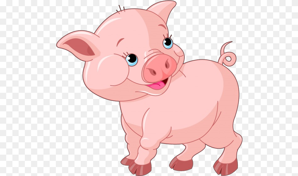 Pig Clipart Pig Cartoon Background, Animal, Mammal, Hog Png Image