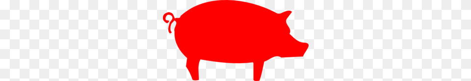 Pig Clipart Red, Animal, Hog, Mammal, Piggy Bank Free Png