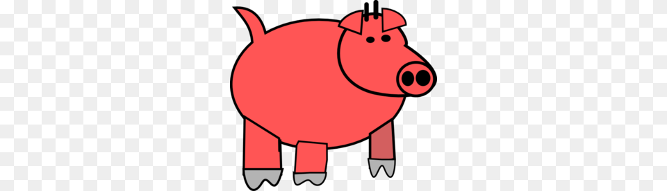Pig Clipart Red, Animal, Mammal, Bear, Wildlife Png Image