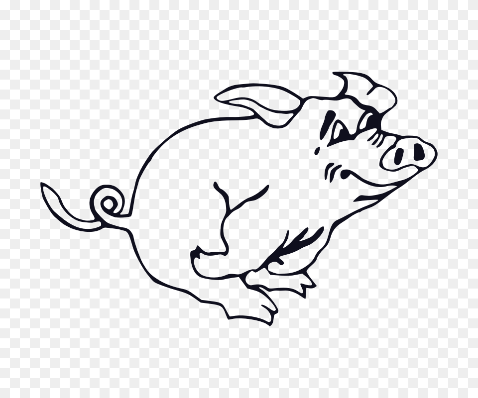Pig Clipart Sketch, Animal, Mammal Free Png Download